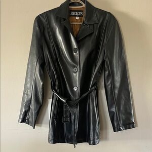 Ricki's Sleek Pleather Black  Jacket
